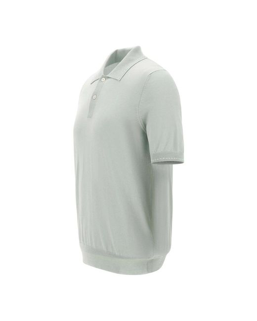Gran Sasso Gray Polo Shirts for men