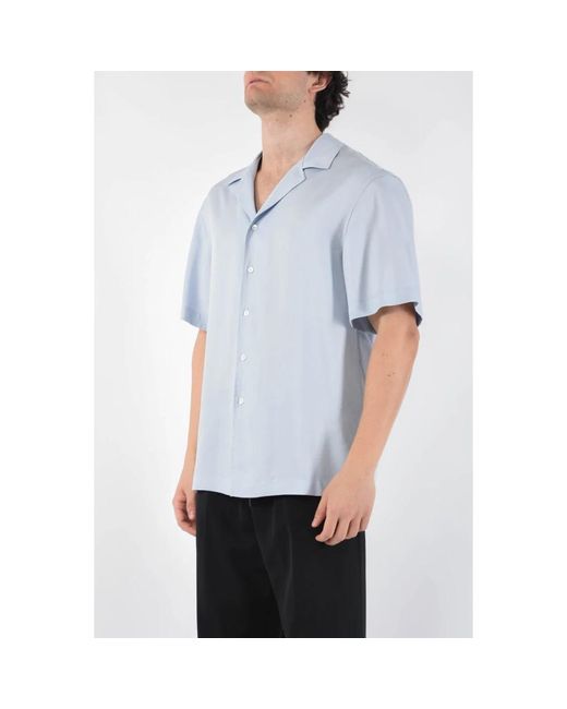 Mauro Grifoni Blue Short Sleeve Shirts for men