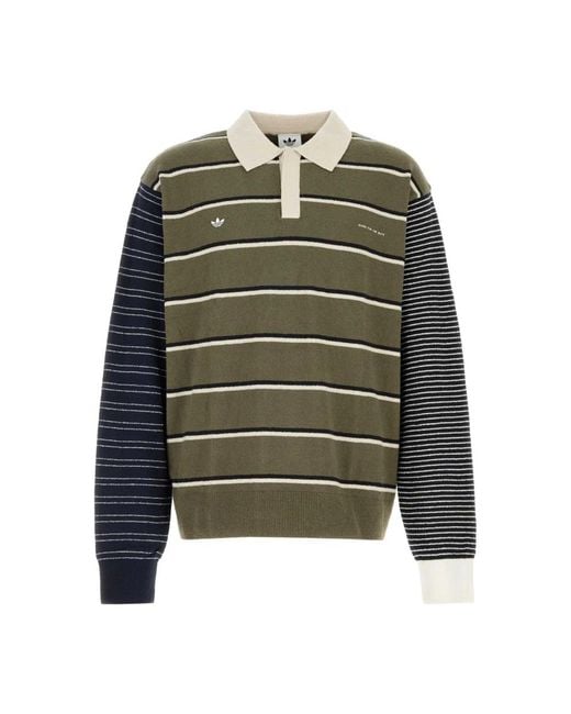 Adidas Green Polo Shirts for men