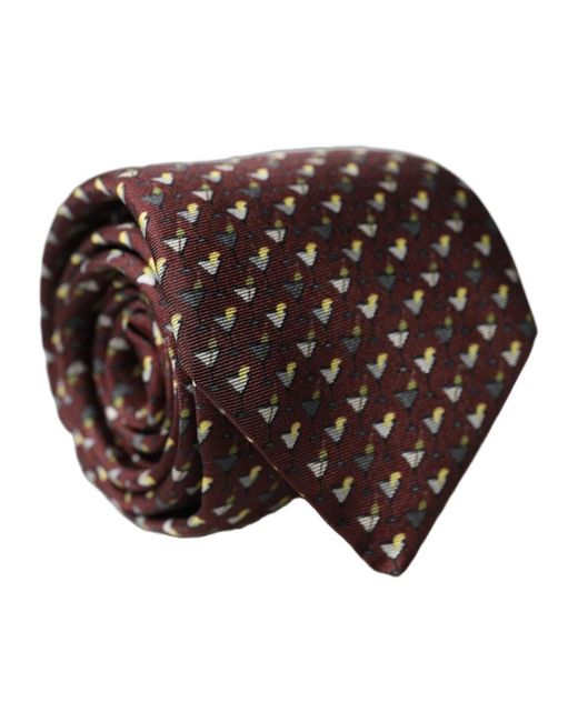 Ties di Dolce & Gabbana in Brown da Uomo