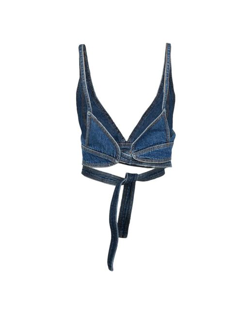 Etro Blue Baumwoll top