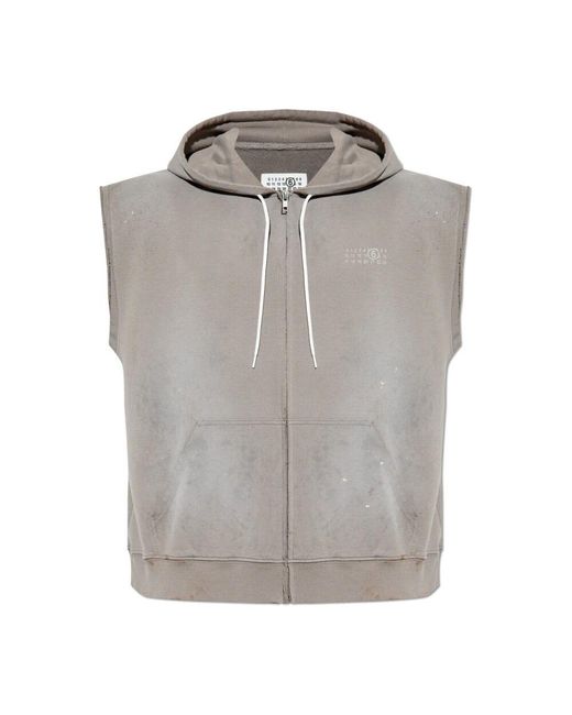 MM6 by Maison Martin Margiela Gray Zip-Throughs for men