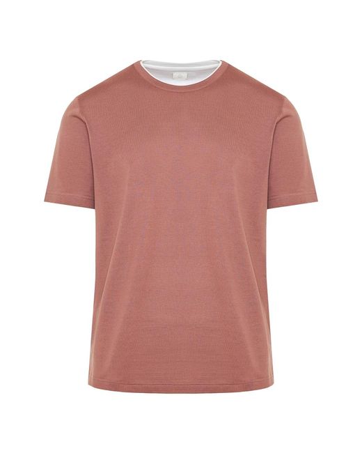 T-Shirts Eleventy de hombre de color Pink