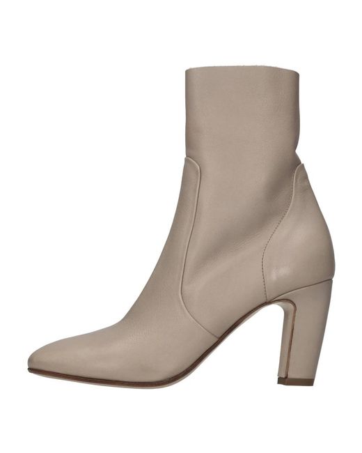 Strategia Gray Heeled Boots
