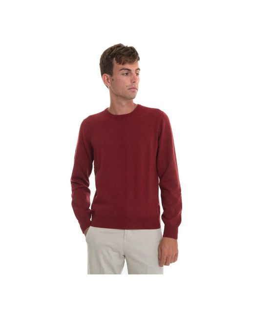 Gran Sasso Red Round-Neck Knitwear for men