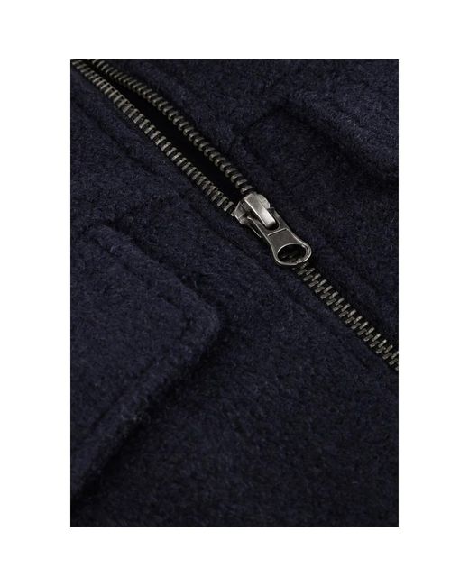 Notre-v Jassen ,Blauw ,Polyester Nv-Grace Donkerblauwe Jas in het Black