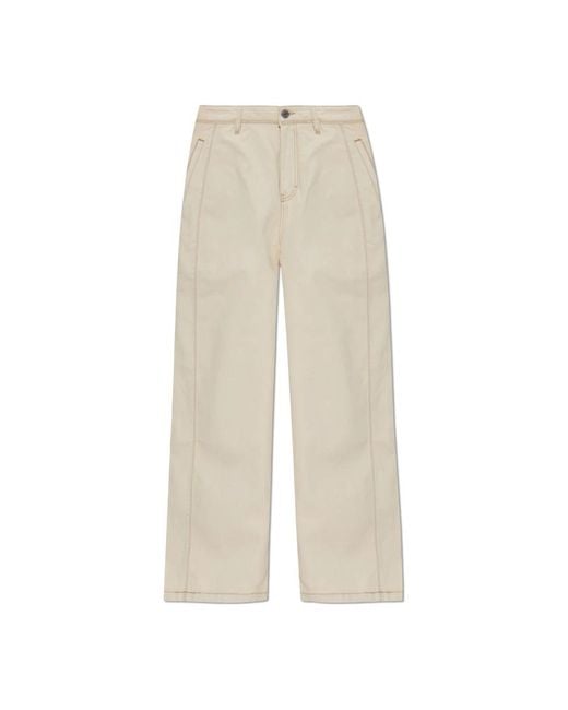AMI Natural Wide Jeans
