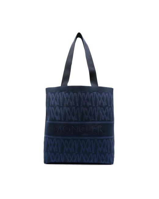 Moncler Blue Tote Bags for men