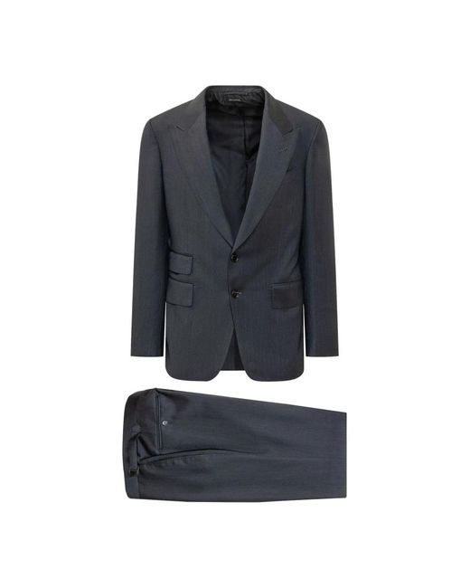 Tom Ford Blue Single Breasted Suits for men