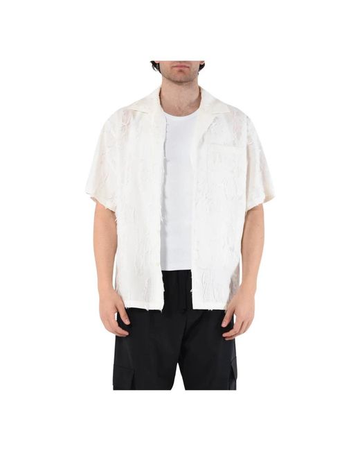 MSGM White Casual Shirts for men