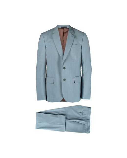PS by Paul Smith Blue Single Breasted Suits for men