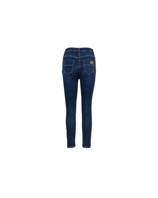 Elisabetta Franchi Blue Skinny Fit Jeans