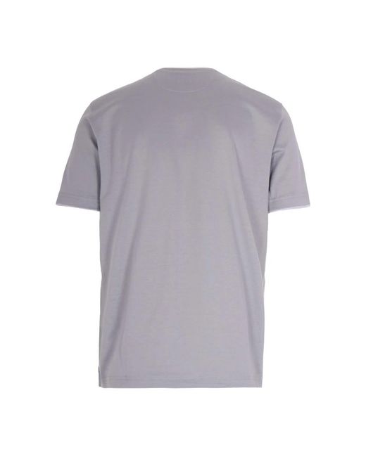 Eleventy Tops ,Grijs ,T-Shirt Girocollo in het Gray voor heren
