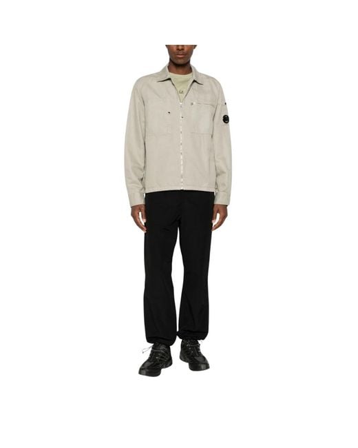 C P Company Gray Light Jackets for men