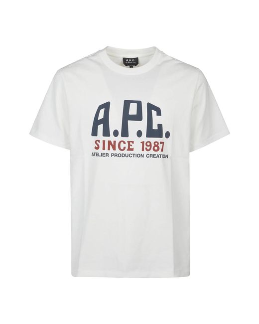 T-Shirts A.P.C. de hombre de color White
