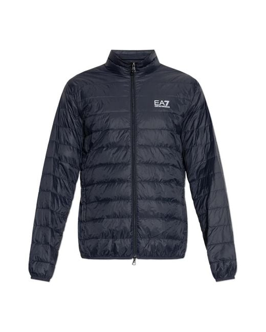 EA7 Blue Down Jackets for men