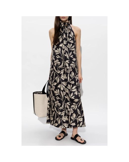 Max Mara Kleedjes ,Veelkleurig ,Mxmcartone Silk Dress in het Black