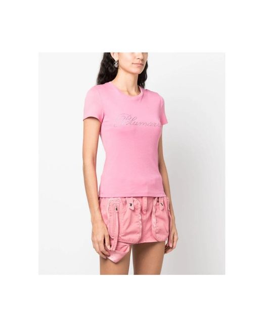 Blumarine Pink T-shirts,rosa t-shirts & polos für frauen