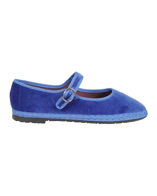 Flabelus Blue Ballerina Shoes