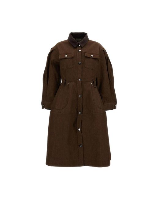 Simone Rocha Brown Shirt Dresses