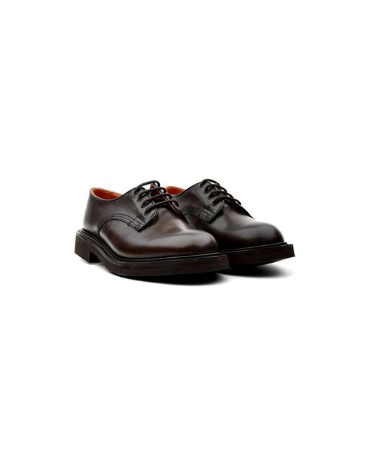 Tricker's Linda espresso borr flache schuhe in Black für Herren