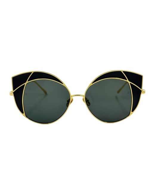 Linda Farrow Black Sunglasses