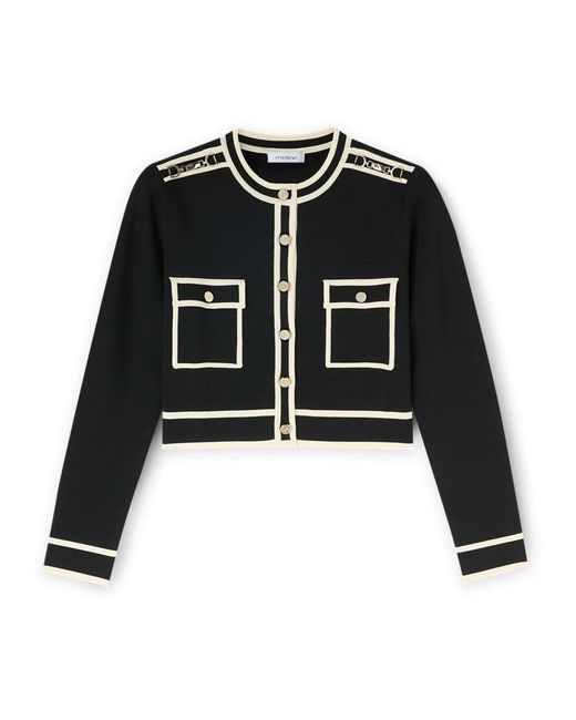 Cardigans mötivi de color Black