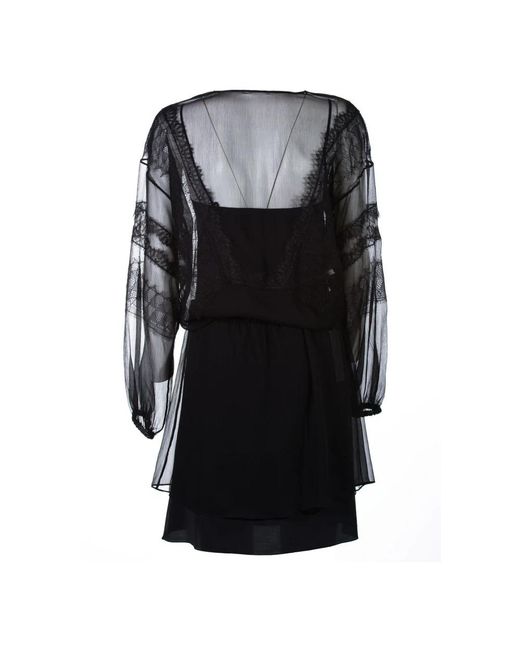 Alberta Ferretti Black Short Dresses
