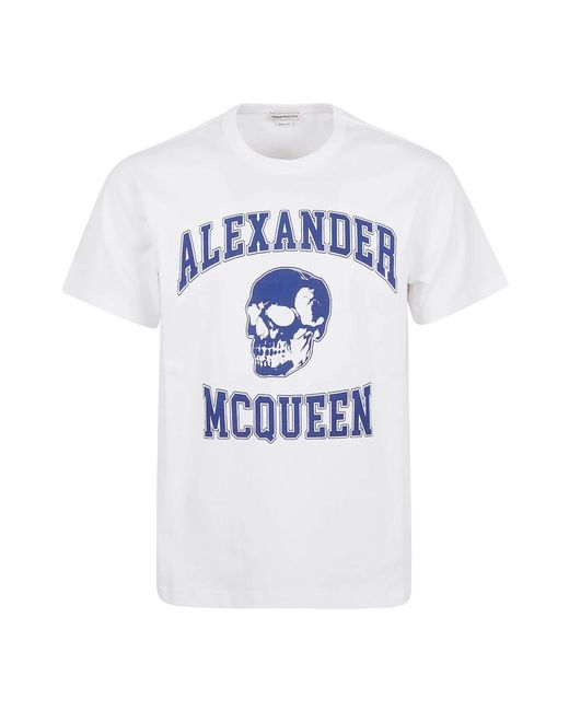 Alexander McQueen Blue T-Shirts for men