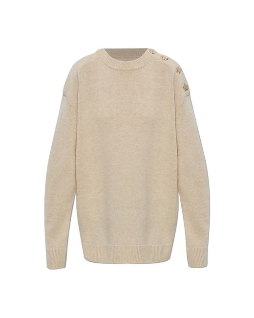 Zadig & Voltaire White Round-Neck Knitwear