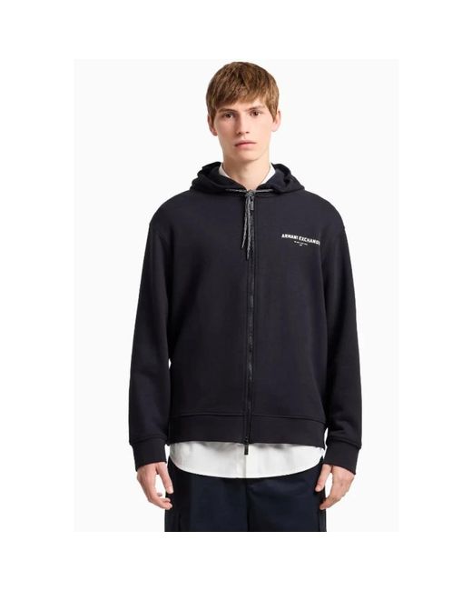 ARMANI EXCHANGE Blue Zip-Throughs for men