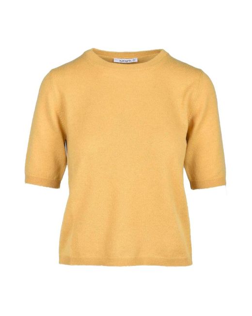 Kangra Yellow Woll-kaschmir pullover