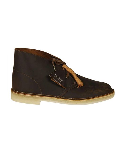 Clarks Black Lace-Up Boots
