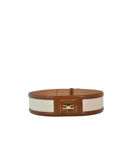 Elisabetta Franchi Brown Belts