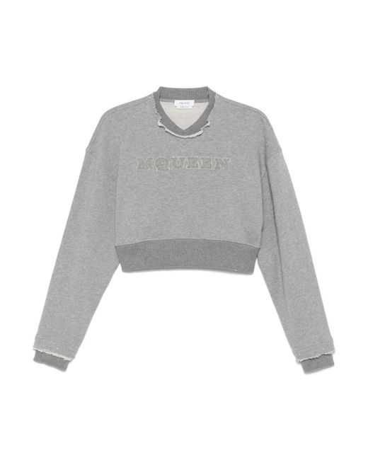Alexander McQueen Gray Graue pullover kollektion