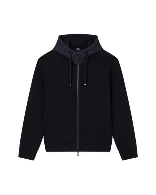 ARMANI EXCHANGE Blue Zip-Throughs for men