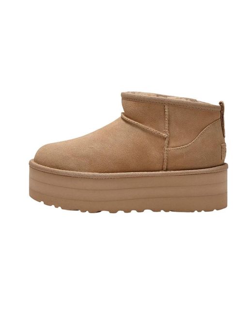 Ugg Brown Classic Ultra Mini Platform Boot