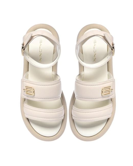 Baldinini White Flat Sandals