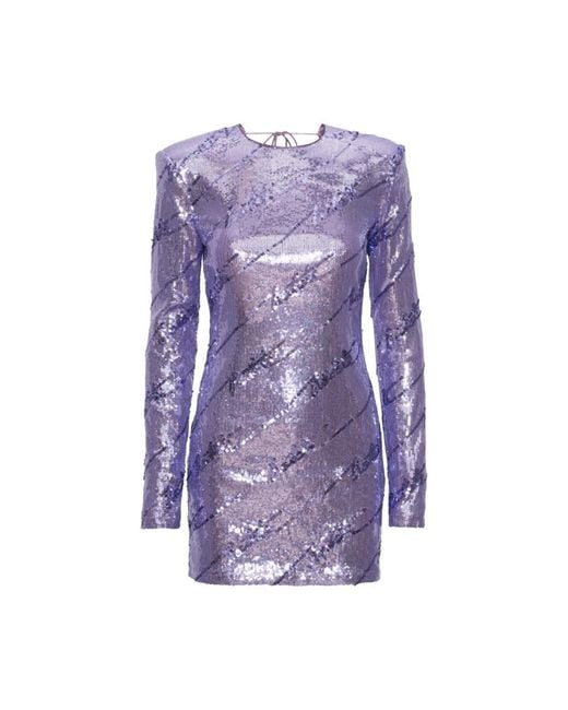Mini abito con paillettes di ROTATE BIRGER CHRISTENSEN in Purple