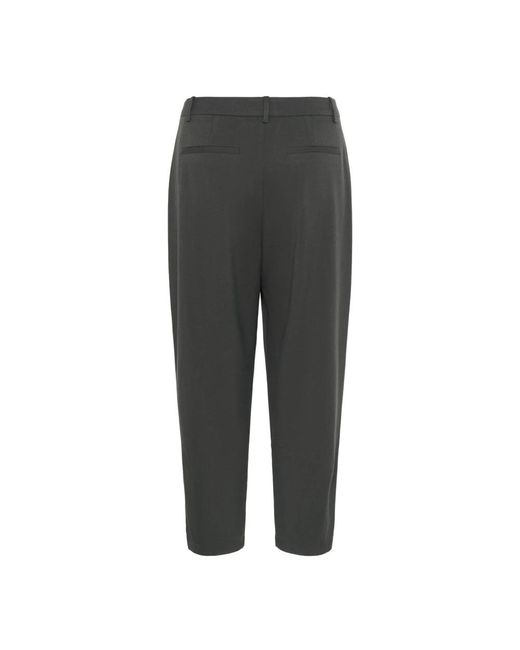 Kaffe Broeken ,Zwart ,Leer Kamerle Pants Suiting Pants in het Gray