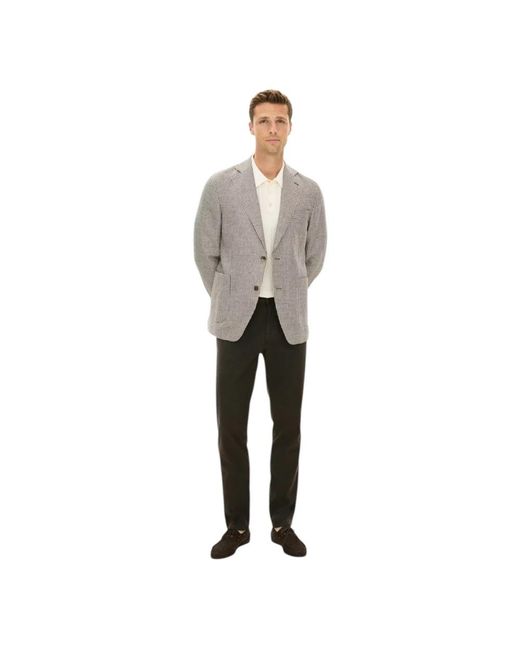 Oscar Jacobson Gray Blazers for men