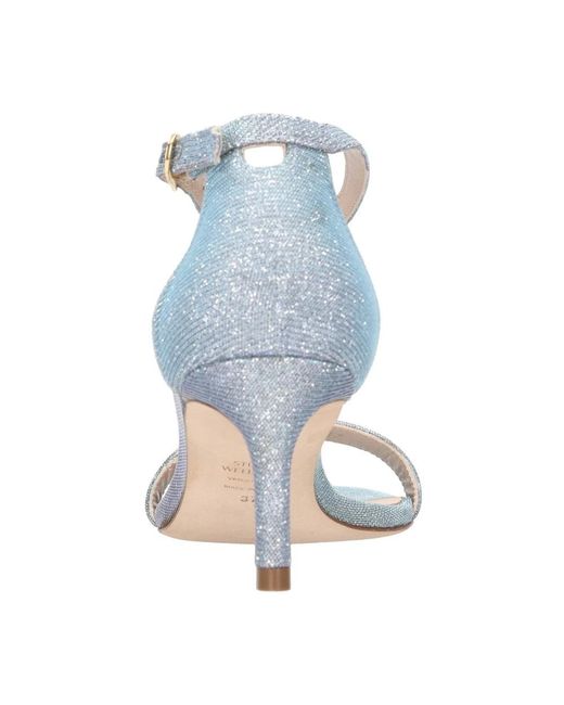 Stuart Weitzman White High Heel Sandalen