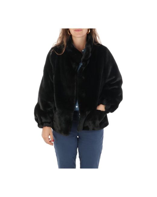 Nenette Black Faux Fur & Shearling Jackets