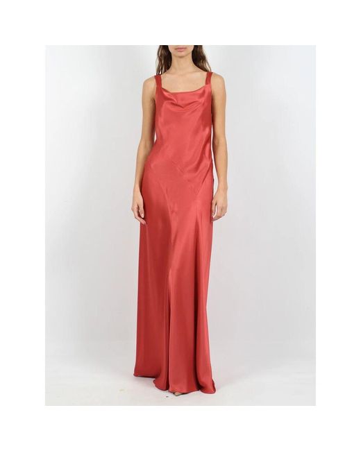Maxi Dresses Alberta Ferretti de color Red