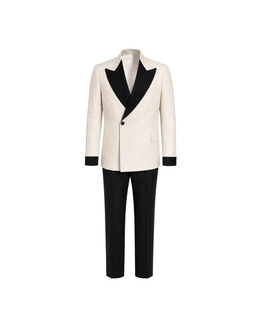 Franzese Collection Black Double Breasted Suits for men