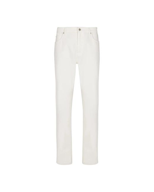 Balmain White Slim-Fit Jeans for men
