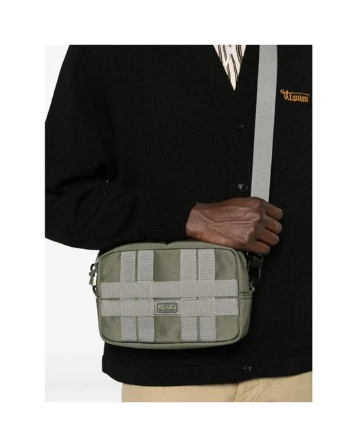 KENZO Gray Cross Body Bags