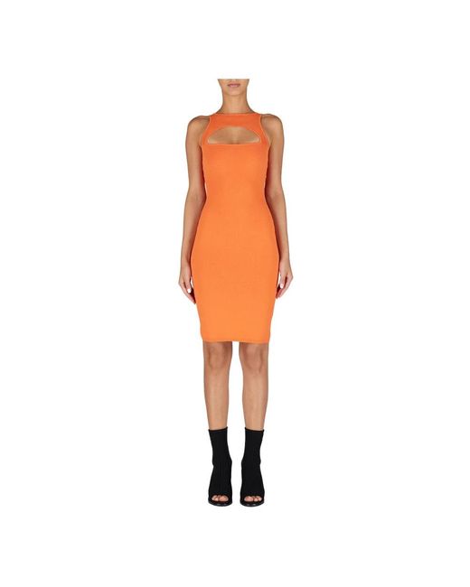 DSquared² Orange Midi Dresses