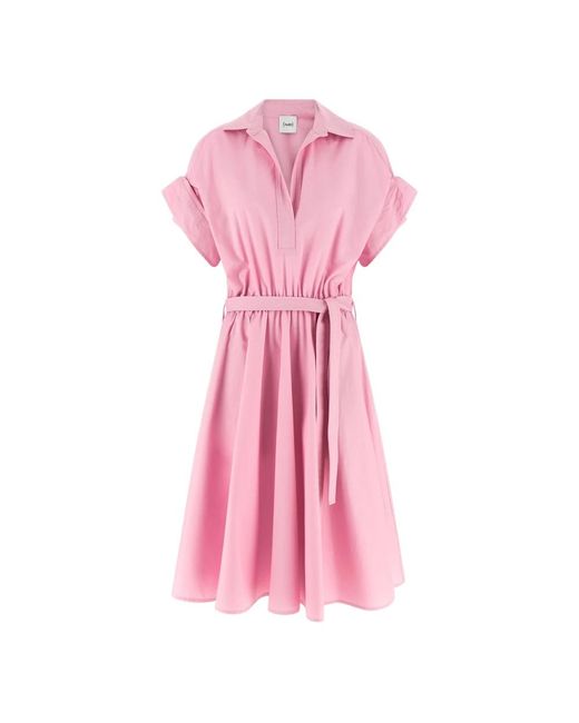 Midi Dresses Nude de color Pink