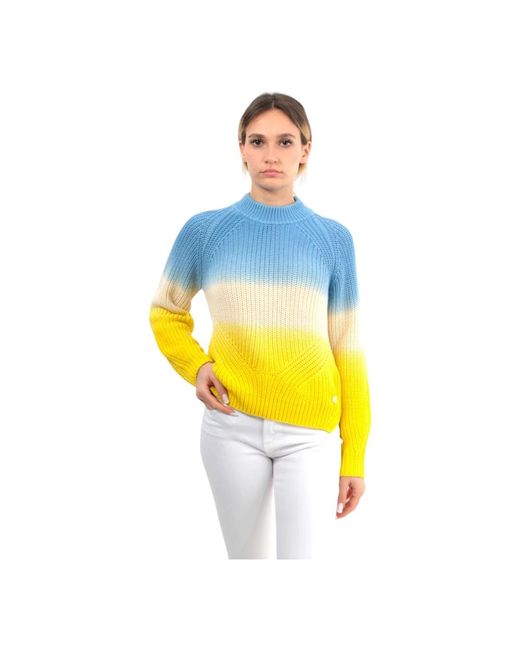 Woolrich Yellow Celeste crew neck sweater
